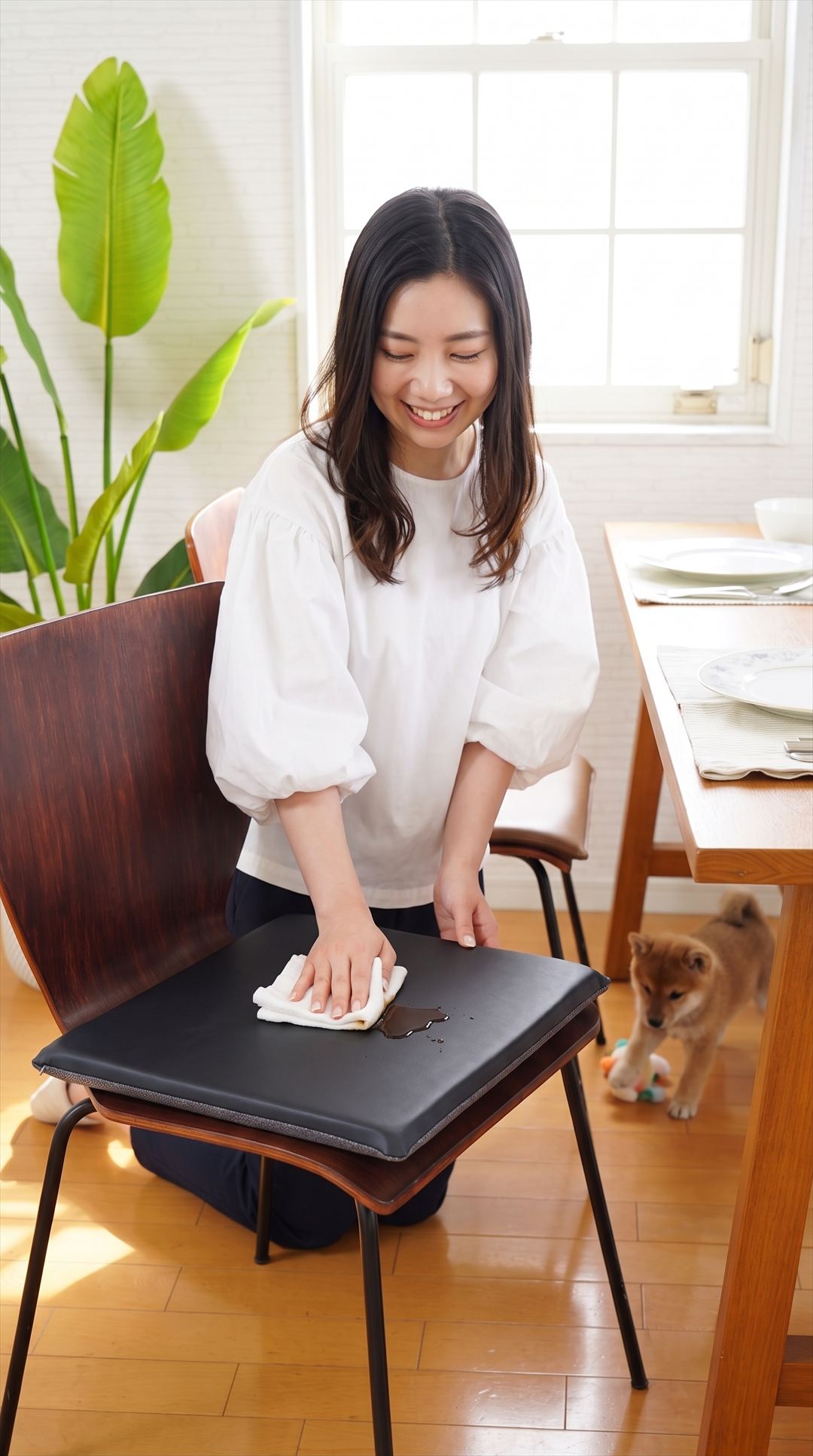 サッと拭くだけで綺麗にお手入れ