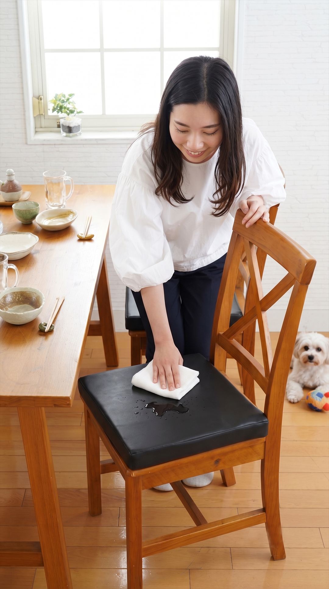 ソフトレザーで水拭き簡単